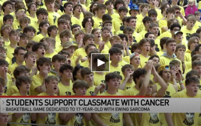 Basketball game dedicated to 17-year-old student with cancer