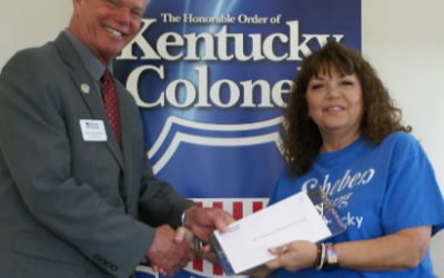 Kentucky Colonels award $11k grant to Scheben Care Center to purchase vehicle for Medicaid program